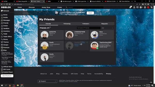 i can't unfriend an inactive user on roblox and the 3 dots are grayed out смотреть онлайн