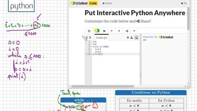 cours python • Boucle while • Tant que • programmation • tutoriel • lycée смотреть онлайн