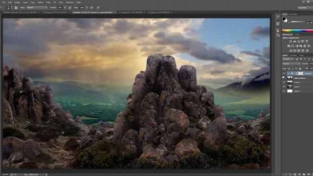 Photoshop | After Effects | 3D Matte Painting Tutorial Part 1 смотреть онлайн