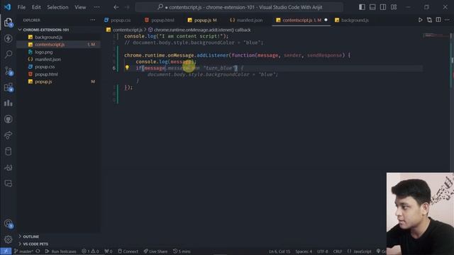 Send Message from Popup js to background and content js | Chrome Extension 101 | Video 10 | TUTORIE смотреть онлайн