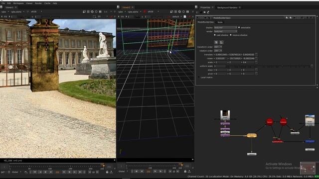 nuke model builder tutorial - how to use model builder node in tracking and clean plate creation смотреть онлайн