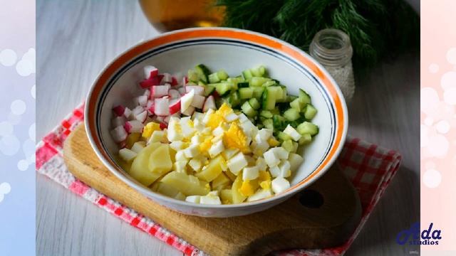 ★ВКУСНЕЙШИЙ И ОЧЕНЬ КРАСИВЫЙ РЕЦЕПТ! ★ ХОЛОДНЫЙ СУП ИЗ КВАСА ★ смотреть онлайн