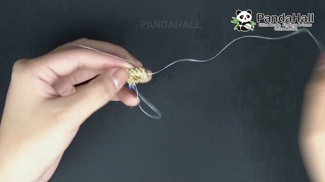 How to make Golden Beaded Bracelet with Glass Cabochons【Beading With PandaHall】 смотреть онлайн