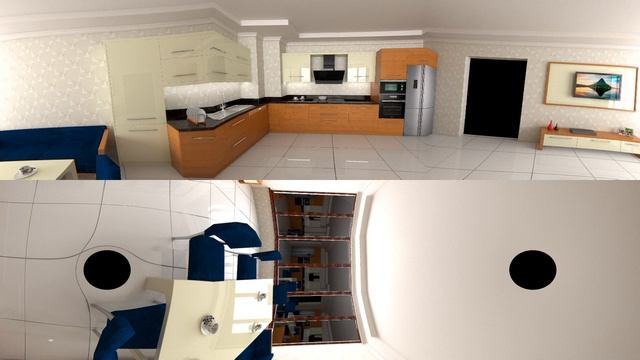 кухня визуализация в 3D смотреть онлайн