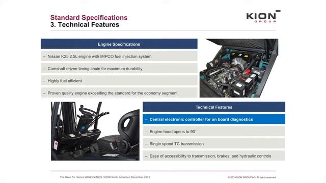 Газовый погрузчик KBG25 и KBG35 смотреть онлайн
