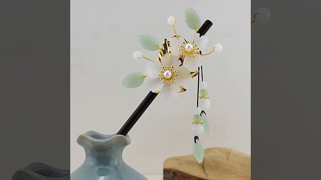 Шпилька для волос/Retro Flower Tassel Hairpin Hanfu смотреть онлайн