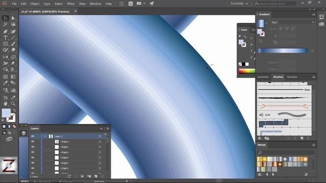 illustrator DNA helix tutorial | create twisted wire in illustrator, gradient pattern brush смотреть онлайн