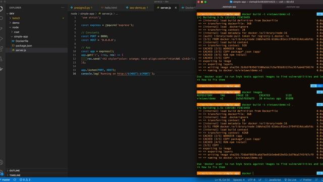 Cách Build và Chạy Docker cho Node JS смотреть онлайн