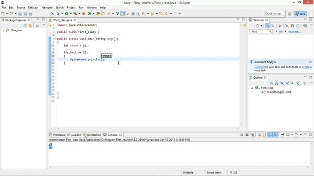 Java Beginners Tutorials- 8: If Statement смотреть онлайн