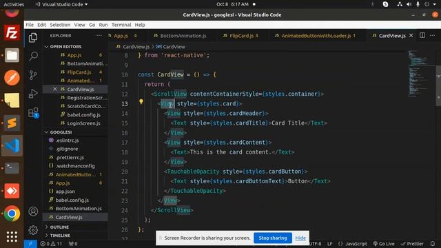 React Native Card View | Create a Card View in React native | React Native Tutorial смотреть онлайн