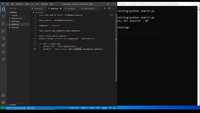 Tutorial 2 of CSDU “Programmatic access to the CSD 101 – CSD Python API”: text-numeric searches смотреть онлайн