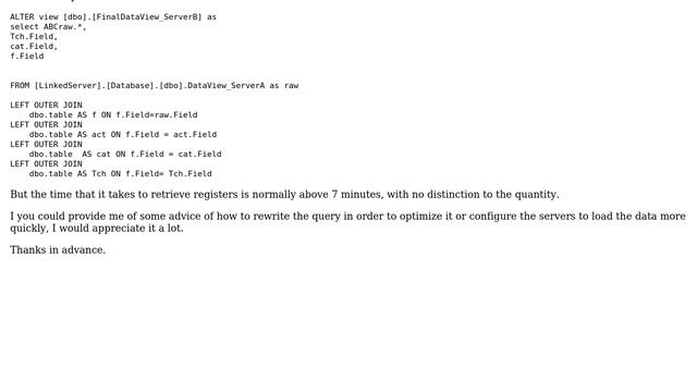 Databases: Best Practice For Data Views with Linked Server in SQL Server смотреть онлайн