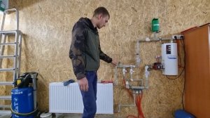 Система отопления в Гараже + теплый пол своими руками! #отопление  #отоплениегаража  #binbgarage