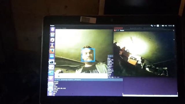 Double camera face tracking (IPcam + PS3eye + openCV + Python) смотреть онлайн