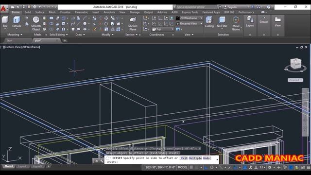 AutoCAD House Design (3D)- Part 13- Copying floors, creating mumty & parapet wall (2021) смотреть онлайн