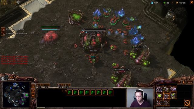 StarCraft 2: Legacy of the Void - MASS Roach Timing Push vs Protoss! смотреть онлайн