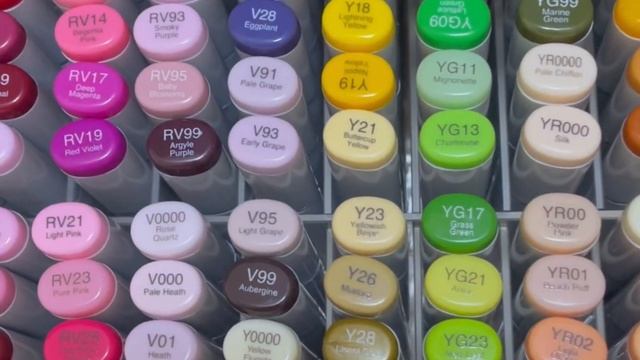 Unboxing FULL SET COPIC MARKERS. I bought a set of 358 Copic markers смотреть онлайн