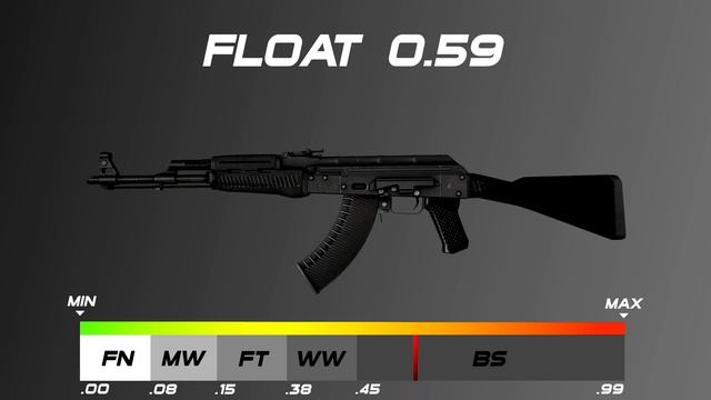 CSGO AK-47 | Slate - Skin wear/float смотреть онлайн