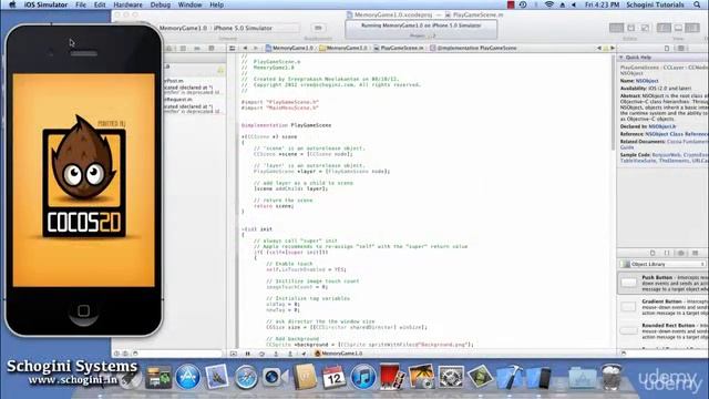 Develop an iOS game with Cocos 2D Game Development Framework смотреть онлайн