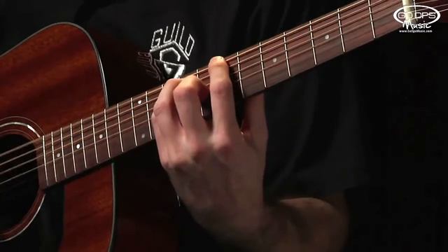 Guild D-125 Acoustic Guitar Strumming Demonstration смотреть онлайн