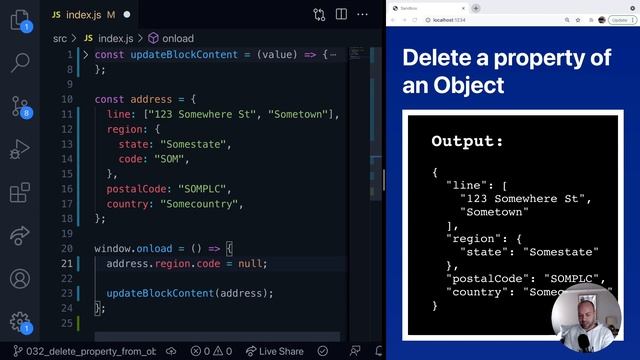 DevTips Daily: Remove a property from an object in JavaScript смотреть онлайн