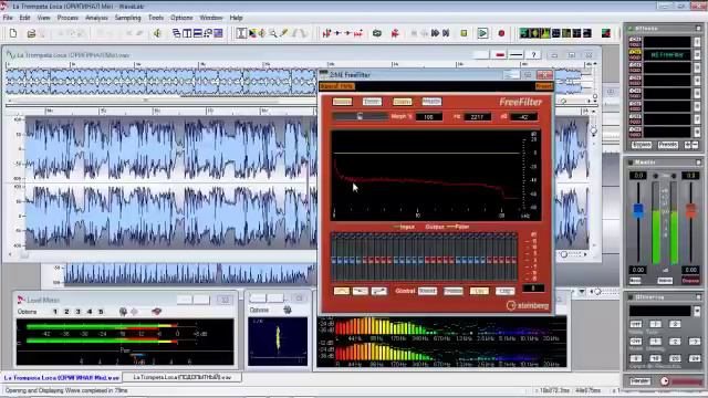 Использование Steinberg FreeFilter в WaveLab смотреть онлайн
