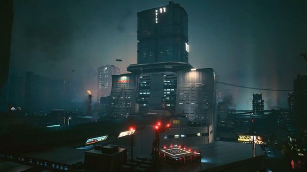 Relaxing Ambience - Night City Medical Center - Night City - Cyberpunk 2077 (UHD)