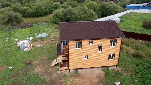 каркасный дом 8х10 пос. "Судаково" ||| СК Дачник смотреть онлайн