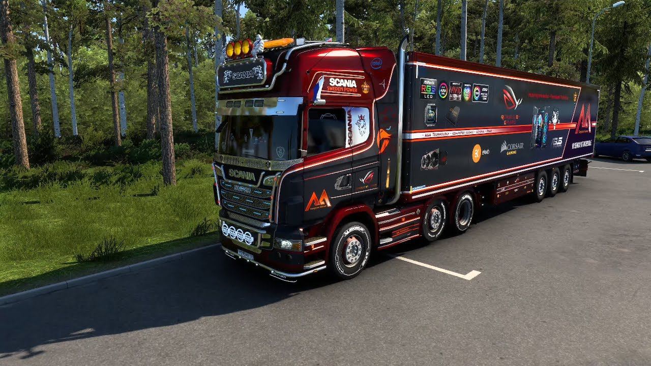 Euro Truck Simulator 2 gameplay SCANIA R 2009 4K смотреть онлайн
