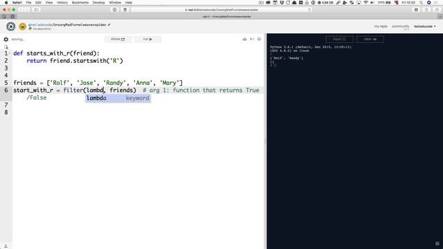 video9 4 The filter function in Python смотреть онлайн