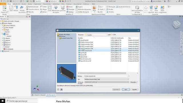 Autodesk Inventor 2022: Asistente de chapa 3 смотреть онлайн