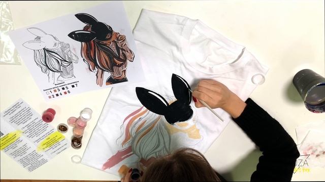 Мастер-класс Baby. Футболки по номерам. Футболка-раскраска смотреть онлайн