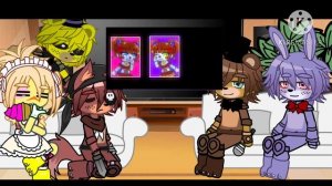 Original FNAF React TO Sister LOCATION || Gacha Fnaf reaction