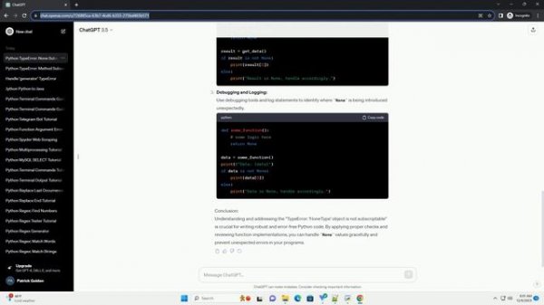 python typeerror nonetype object is not subscriptable
