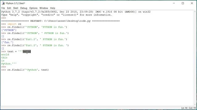 Python Regex - How to Match the Start of Line (^) and End of Line ($) смотреть онлайн