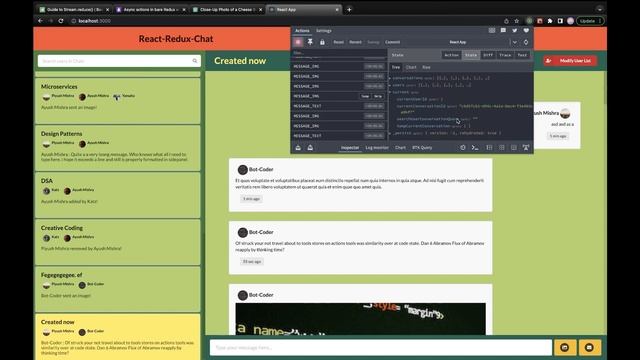 React Redux Chat App Mock Up смотреть онлайн