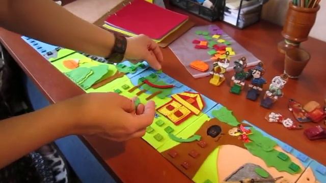 Щенячий патруль игра  настольная из фетра и кожи для детей