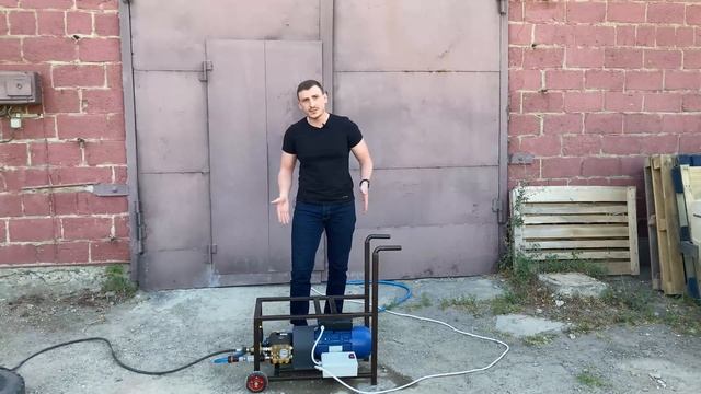 Мойка высокого давления 200 бар + 220В на российском движке (для дома/дачи) смотреть онлайн