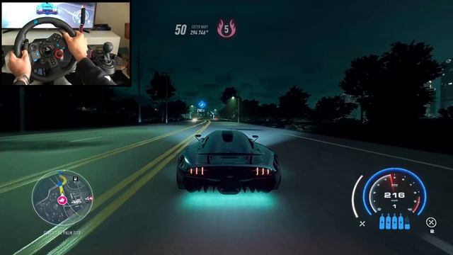 NFS HEAT Police Chase KOENIGSEGG REGERA - LOGITECH G29 gameplay смотреть онлайн