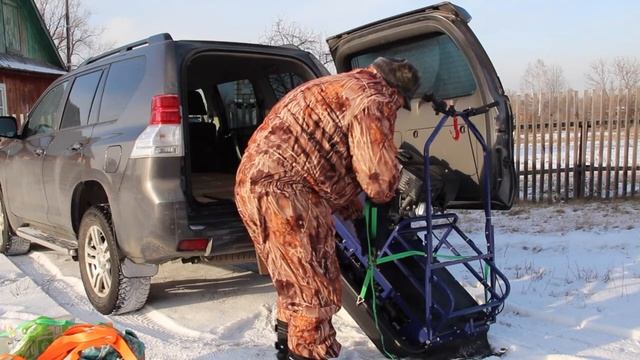 Погрузка мотобуксировщика смотреть онлайн