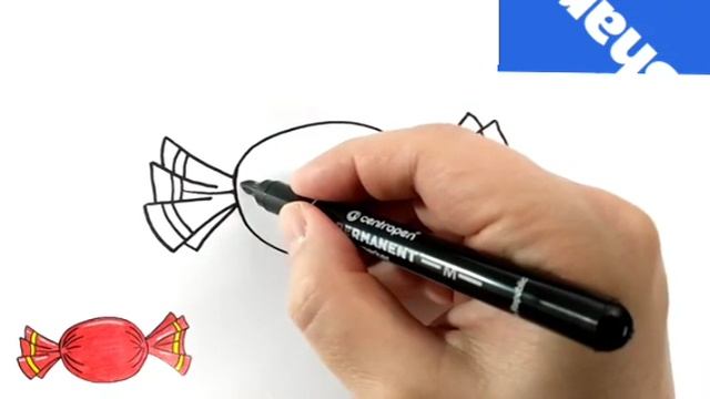 Учимся рисовать- конфетка ? смотреть онлайн