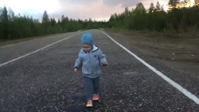 По дороге в Мутный. Ижма. Время 21:15