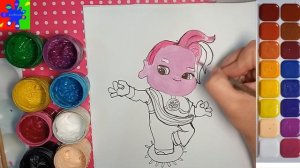 Команда Флоры Рисуем Лоти из мультика. Раскраска для детей