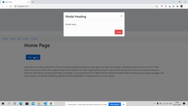 How to open bootstrap modal popup into our reactjs application? смотреть онлайн