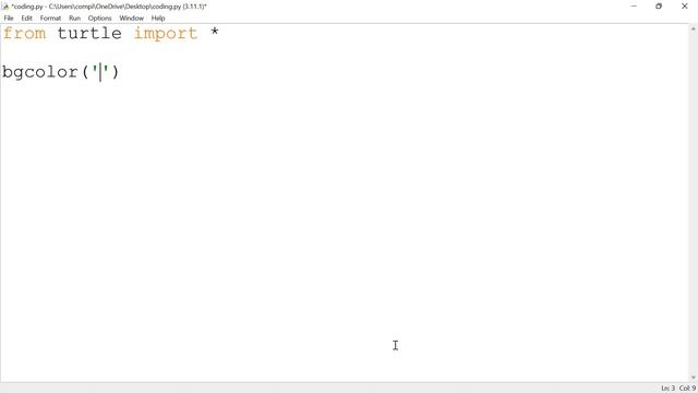 Python | Turtle Graphics | Add BG Colour смотреть онлайн