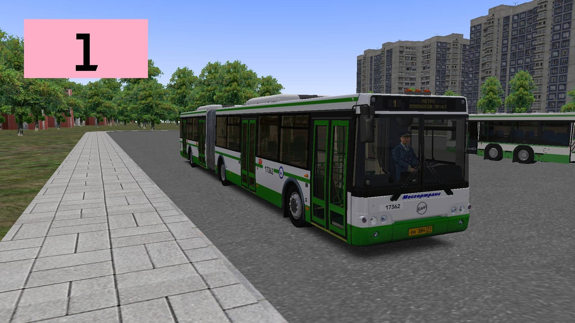 OMSI 2: Автобус №1 Улица Обручева, дом 45 - Метро Ломоносовский проспект смотреть онлайн