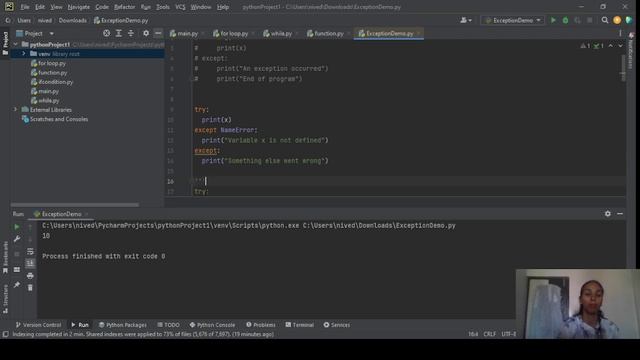 p_14 Exception Handling in python part I смотреть онлайн