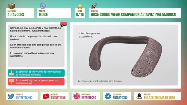 REVIEW BOSE SOUND WEAR COMPANION EN ESPAÑOL | 2019 | UN ALTAVOZ QUE SORPRENDE A TODOS 🔈 смотреть онлайн