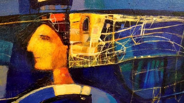 Федулова Е.И. "Киндзазулька", холст/акрил, 60х50 см., 2019 г. смотреть онлайн
