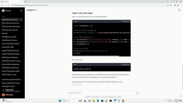 install cuda python linux смотреть онлайн